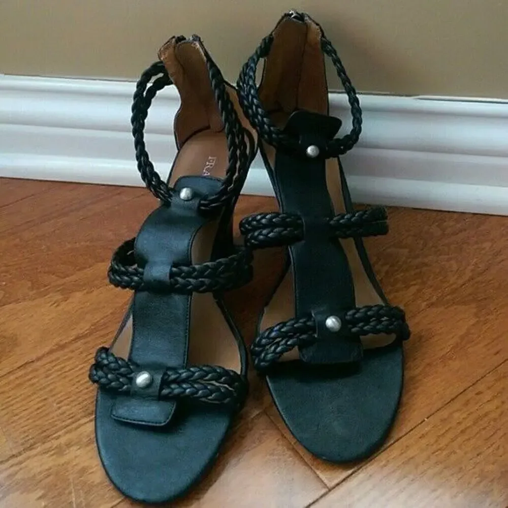 Franco Sarto Heels - Black Jordan Heels / Sandals - Size 8.5 M